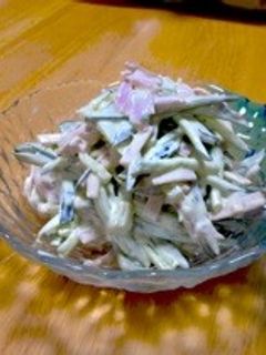 ハムとキュウリの簡単サラダ-レシピのメイン写真
