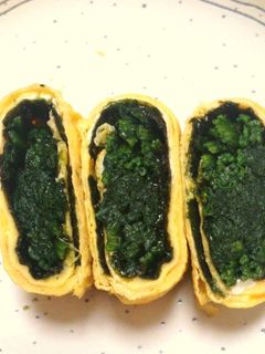 ほうれん草海苔巻き玉子焼き-レシピのメイン写真