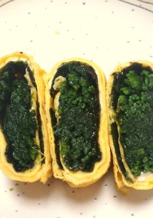 ほうれん草海苔巻き玉子焼き-レシピのメイン写真