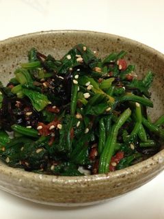 ほうれん草の梅昆布さっぱり和え☆-レシピのメイン写真