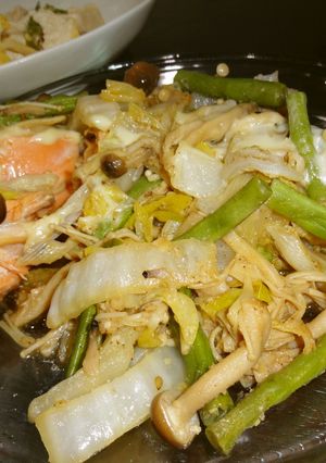 大盛りだけどヘルシー☺鮭のゴマ野菜蒸し♡-レシピのメイン写真