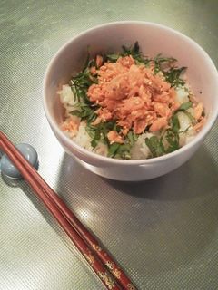 パパッと食べたい大葉シャケ丼-レシピのメイン写真