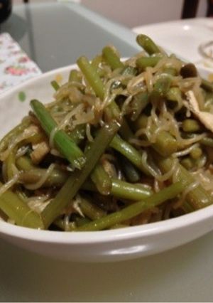 ミズ（山菜）の油炒め-レシピのメイン写真