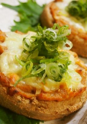 ♡がんものニンニク味噌チーズ焼き♡　-レシピのメイン写真