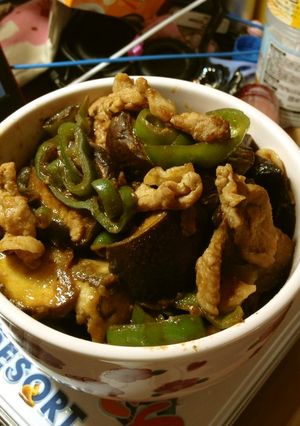 豚ナスピーマンの味噌ポン酢丼-レシピのメイン写真