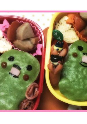 キャラ弁　くちぱっち　たまごっち-レシピのメイン写真