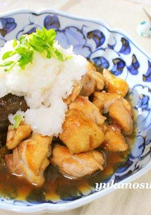 鶏肉と茄子✿おろしかけ-レシピのメイン写真