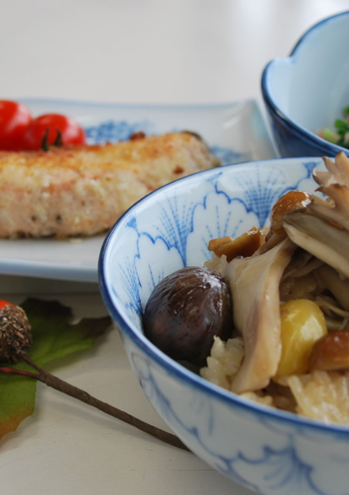 きのこと甘栗の炊き込みごはん-レシピのメイン写真