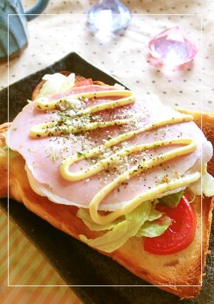 ハムとレタスとトマトのハーブ塩トースト-レシピのメイン写真