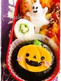 キャラ弁ハロウィン★チーズおばけかぼちゃ
