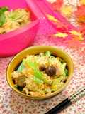 レンジで簡単！鮭としめじの 秋おこわ☆