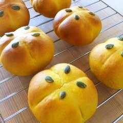 รูปของ かぼちゃあんパン☆クリチ入り
