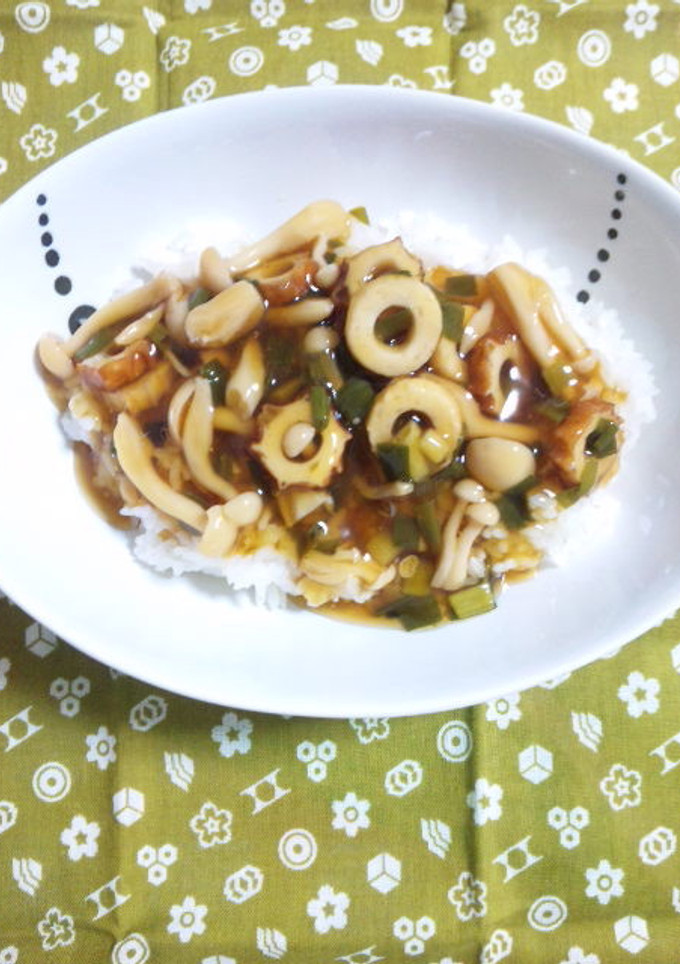 ★きのことちくわのあんかけご飯★-レシピのメイン写真