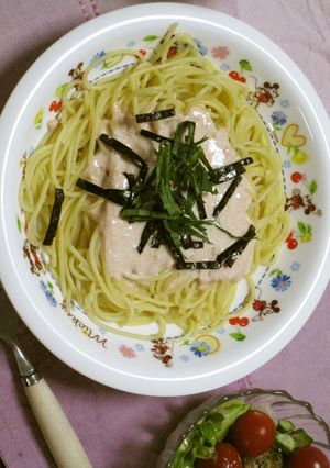 シンプル たらこクリームパスタ-レシピのメイン写真