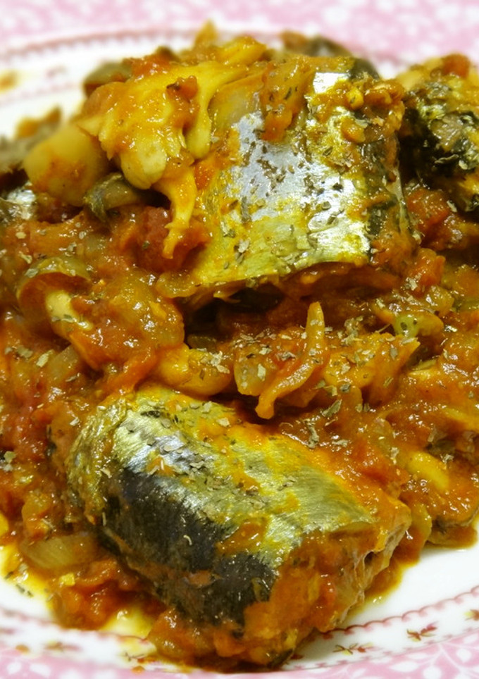 秋の味覚★さんまと茸のトマトカレー煮-レシピのメイン写真