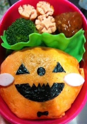 キャラ弁★ハロウィンかぼちゃ-レシピのメイン写真