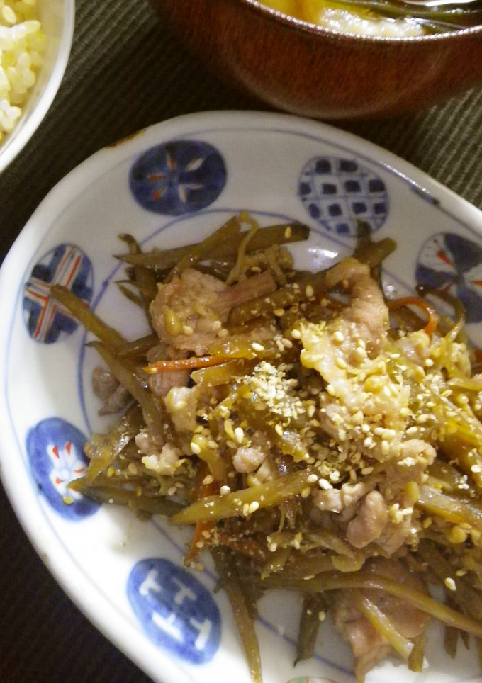 きんぴらリメイク②☆豚肉のごぼう炒め-レシピのメイン写真