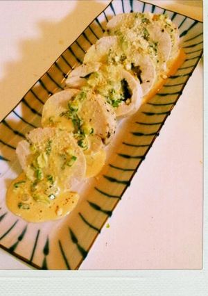 蒸し鳥のクルクルロール☆ポン酢マヨで-レシピのメイン写真