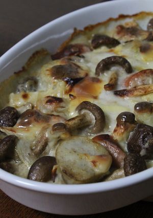 ランチに！里芋生しいたけのグラタン-レシピのメイン写真