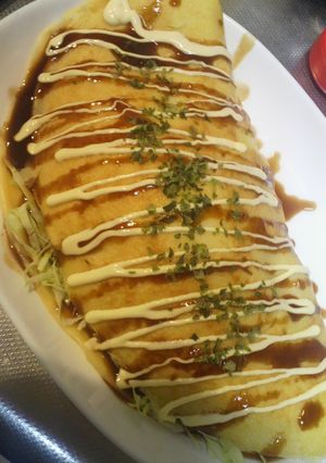 米粉でモッチモチ！たっぷりキャベツ焼き-レシピのメイン写真