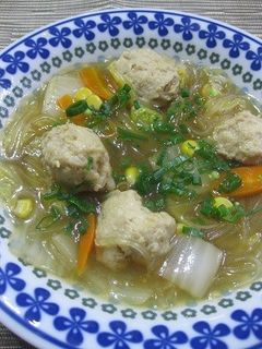 鶏団子と野菜の中華風春雨煮込み-レシピのメイン写真