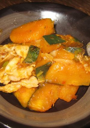 マーマレードと豆板醤!?かぼちゃの炒め物-レシピのメイン写真