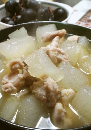 冬瓜＆鶏肉の煮物～♪-レシピのメイン写真