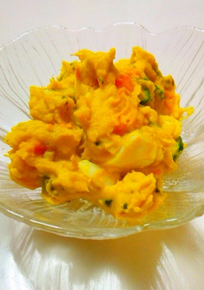 簡単☆さつま芋とかぼちゃの野菜サラダ-レシピのメイン写真