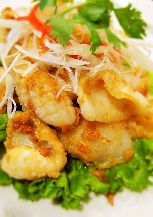 松笠イカのガーリック風味揚げ（フリット）-レシピのメイン写真
