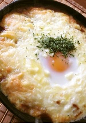 残ったカレーリメイク！マイルド焼きカレー-レシピのメイン写真