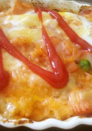 一人オムライス風ご飯-レシピのメイン写真