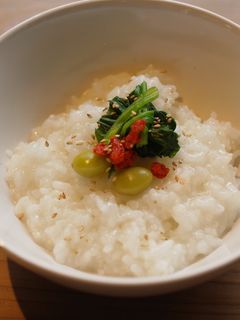 【薬膳レシピ】銀杏ホウレン草粥-レシピのメイン写真