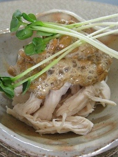 ささ身納豆青じそジュレ-レシピのメイン写真