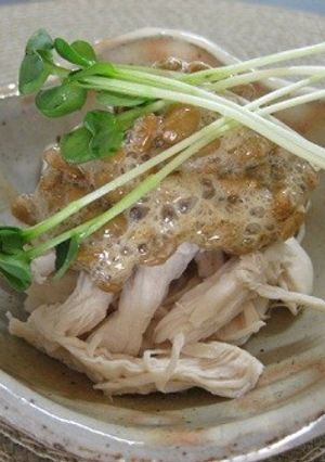 ささ身納豆青じそジュレ-レシピのメイン写真