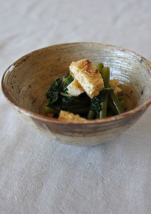 空芯菜とこんがりおあげの和え物-レシピのメイン写真