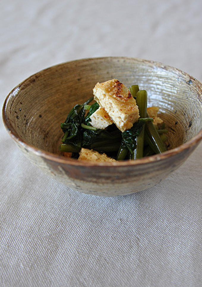 空芯菜とこんがりおあげの和え物-レシピのメイン写真