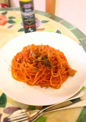 トマトジュースで簡単☆トマクリパスタ☆-レシピのメイン写真