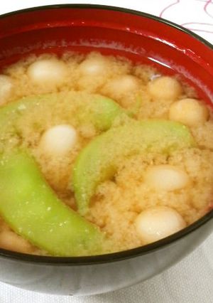 ❤北陸限定？❤つる豆のお味噌汁❤-レシピのメイン写真