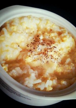 チーズと卵で簡単リゾット-レシピのメイン写真