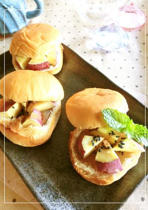 リメイク⋆白餡パン＋さつま芋-レシピのメイン写真