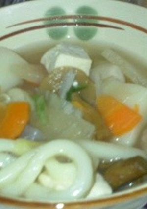手抜き?おでん汁de煮込みうどん-レシピのメイン写真