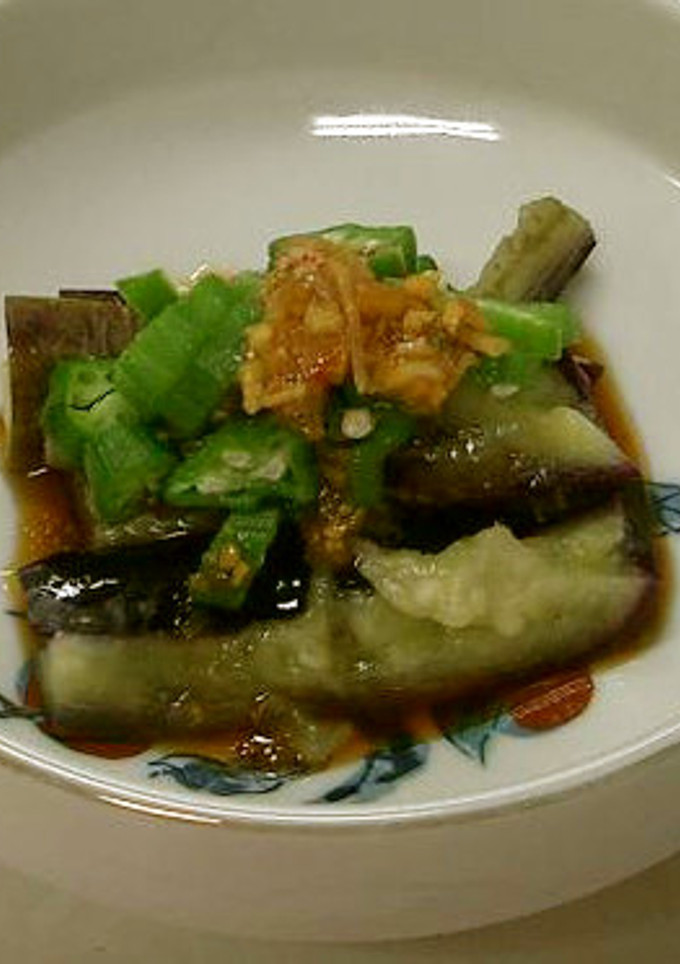 蒸しなすの中華風和え物-レシピのメイン写真