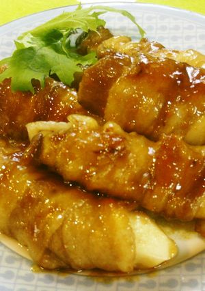 ごろっとエリンギの豚巻き味噌焼き-レシピのメイン写真