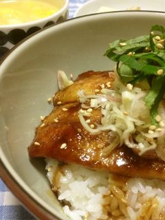 イワシのかば焼丼(゜))<<-レシピのメイン写真