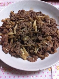 ♥牛肉ときのこの味噌炒め♥-レシピのメイン写真