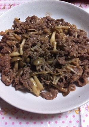 ♥牛肉ときのこの味噌炒め♥-レシピのメイン写真