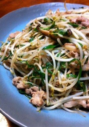 10分で作る超簡単☆豚肉のニラもやし炒め-レシピのメイン写真
