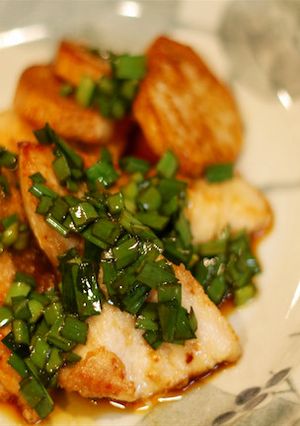 シイラの唐揚げ　にらソース-レシピのメイン写真