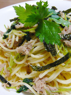 簡単♪シーチキンと三つ葉の和風パスタ-レシピのメイン写真