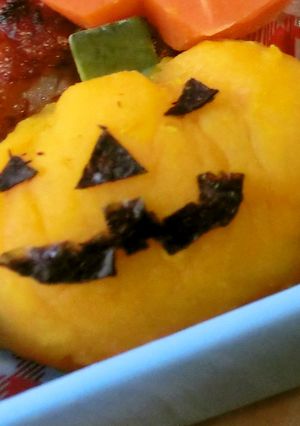 すくな南瓜deハロウィンキャラ弁-レシピのメイン写真